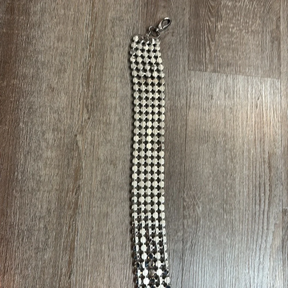 Rhinestone Belt. Approx 45” total length. Adjustable. - Picture 7 of 8
